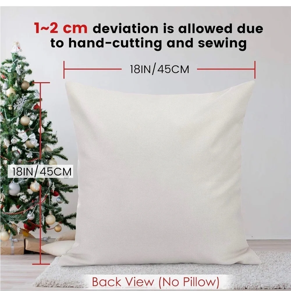 Festive Santa and Holiday Pillow Covers Set of 4 18x18 Brand new